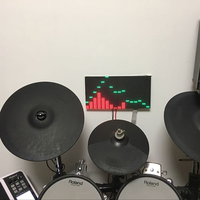 LED Music Spectrum Display Screen 6 Modes MS3264 DIY 12*6inch LED Audio Spectrum Screen Kit LED Music Spectrum Display Screen 6 Modes MS3264 DIY 12*6inch LED Audio Spectrum Screen Kit